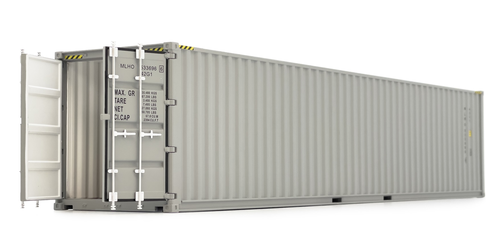 40ft Zeevracht Container Grijs - 1:32